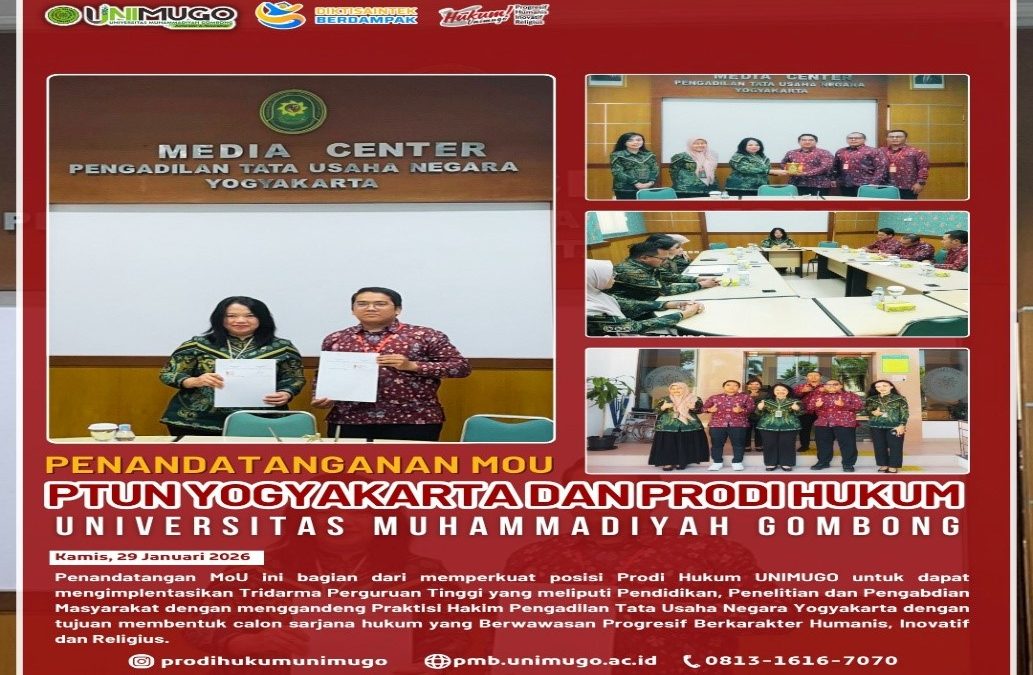 Prodi Hukum UNIMUGO Jalin Kerja Sama Strategis dengan PTUN Yogyakarta